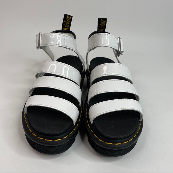 Doc Dr. Martens Blaire Platform Sandal “Patent White” 2023 - Picture 2 of 5
